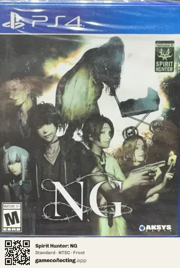 Spirit Hunter: NG PlayStation 4, NTSC box front