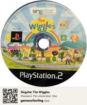 Singstar The Wiggles PlayStation 2, PAL disc