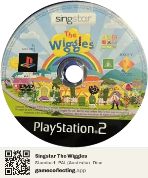 Singstar The Wiggles PlayStation 2, PAL disc