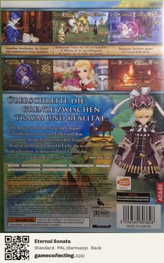 Eternal Sonata Xbox 360, Germany box back