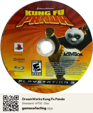 DreamWorks Kung Fu Panda PlayStation 3, NTSC disc
