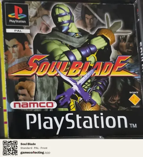 Soul Blade PlayStation, PAL box front