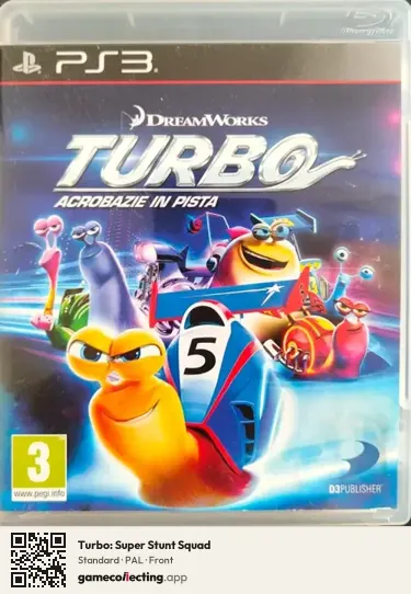 Turbo: Super Stunt Squad PlayStation 3, PAL box front