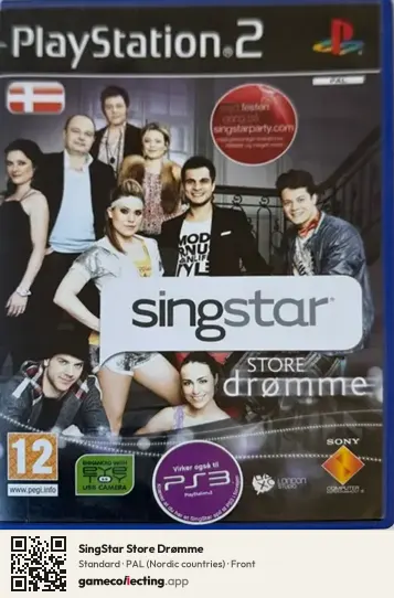 SingStar Store Drømme PlayStation 2, Nordic countries box front