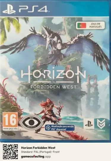 Horizon Forbidden West PlayStation 4, Portugal box front