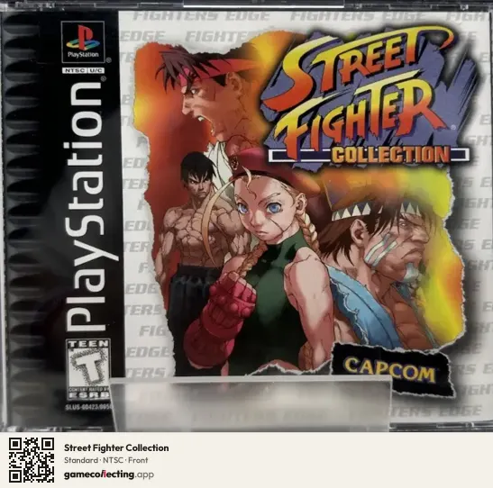 Street Fighter Collection PlayStation, NTSC box front