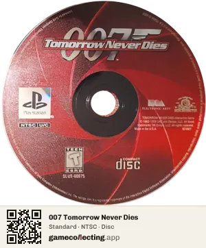 007 Tomorrow Never Dies PlayStation, NTSC disc