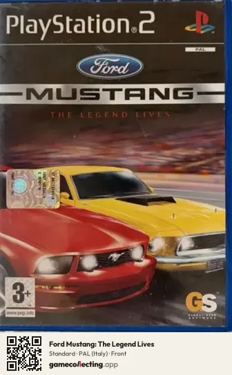 Ford Mustang: The Legend Lives PlayStation 2, Italy box front