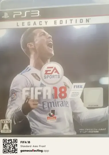 FIFA 18 PlayStation 3, Asia box front