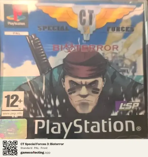 CT Special Forces 3: Bioterror PlayStation, PAL box front