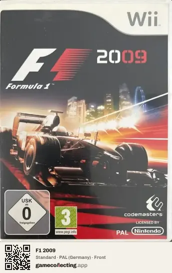 F1 2009 Nintendo Wii, Germany box front