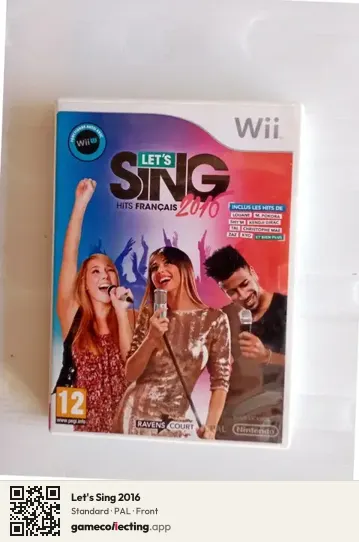 Let's Sing 2016 Nintendo Wii, PAL box front