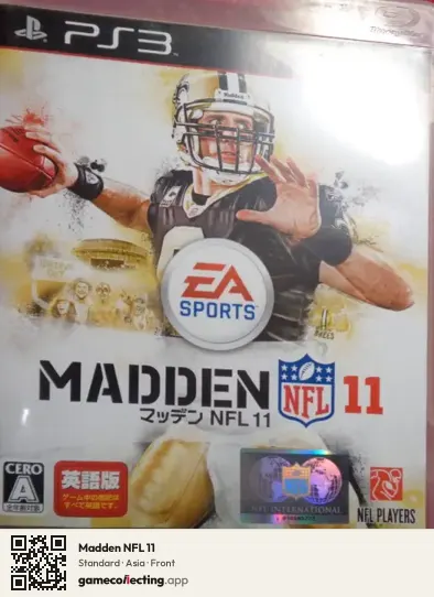 Madden NFL 11 PlayStation 3, Asia box front