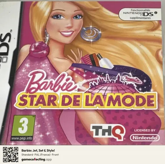 Barbie: Jet, Set & Style! Nintendo DS, France box front
