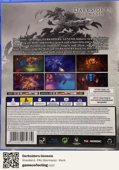Darksiders Genesis PlayStation 4, Germany box back