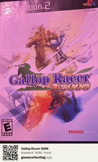 Gallop Racer 2006 PlayStation 2, NTSC box front