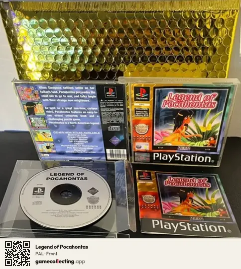 Legend of Pocahontas PlayStation, PAL box front