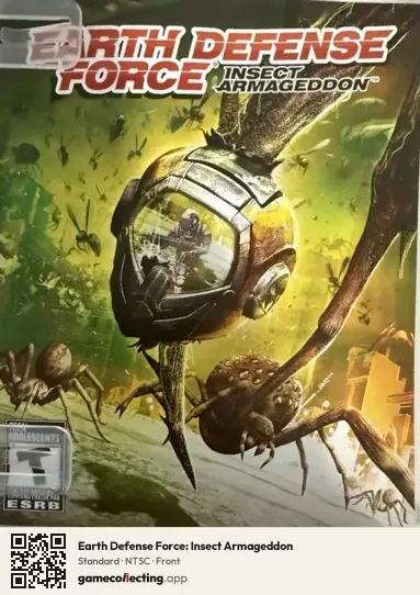 Earth Defense Force: Insect Armageddon PlayStation 3, NTSC box front
