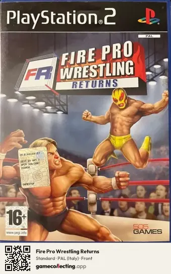 Fire Pro Wrestling Returns PlayStation 2, Italy box front