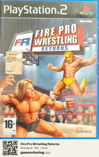 Fire Pro Wrestling Returns PlayStation 2, PAL box front