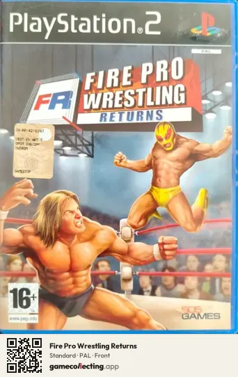 Fire Pro Wrestling Returns PlayStation 2, PAL box front