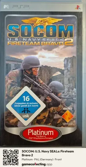 SOCOM: U.S. Navy SEALs: Fireteam Bravo 2 PlayStation Portable, Germany box front