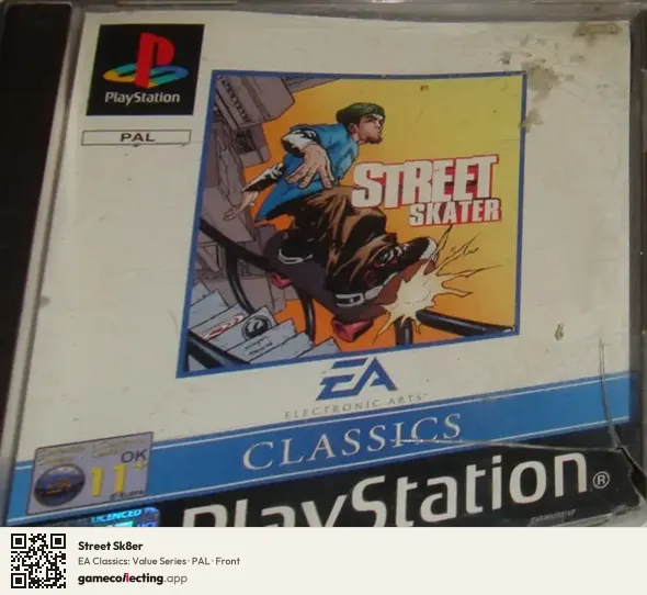 Street Sk8er PlayStation, PAL box front