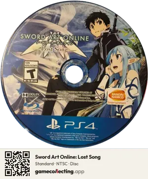 Sword Art Online: Lost Song PlayStation 4, NTSC disc