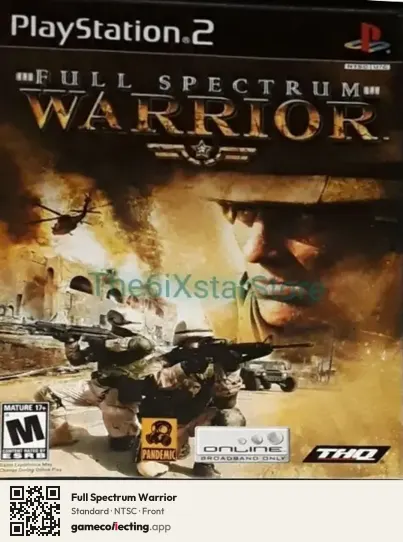 Full Spectrum Warrior PlayStation 2, NTSC box front