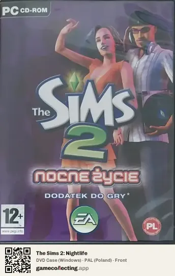 The Sims 2: Nightlife Computer, Poland box front