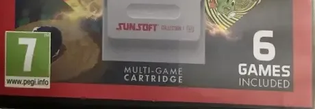 Sunsoft Collection 1, the PEGI square on its front