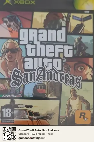 Grand Theft Auto: San Andreas Xbox, France box front