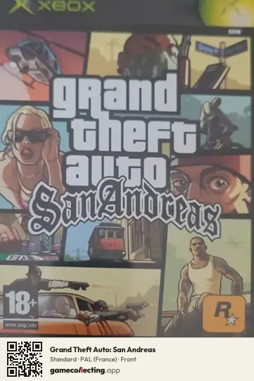 Grand Theft Auto: San Andreas Xbox, France box front
