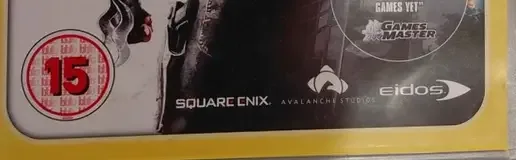 Just Cause 2, the BBFC circle on its front