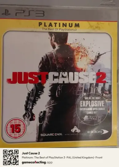Just Cause 2 PlayStation 3, United Kingdom box front