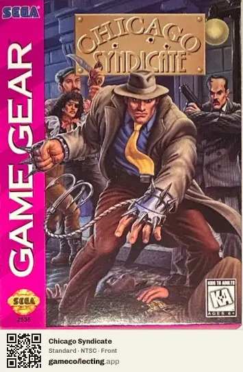 Chicago Syndicate Sega Game Gear, NTSC box front