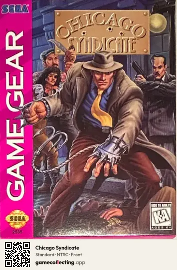 Chicago Syndicate Sega Game Gear, NTSC box front