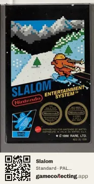 Slalom Nintendo Entertainment System, PAL cartridge label
