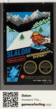 Slalom Nintendo Entertainment System, PAL cartridge label