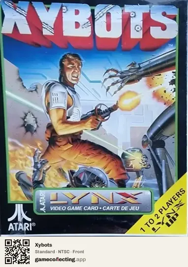 Xybots Atari Lynx, NTSC box front