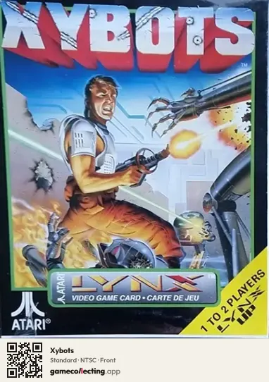Xybots Atari Lynx, NTSC box front