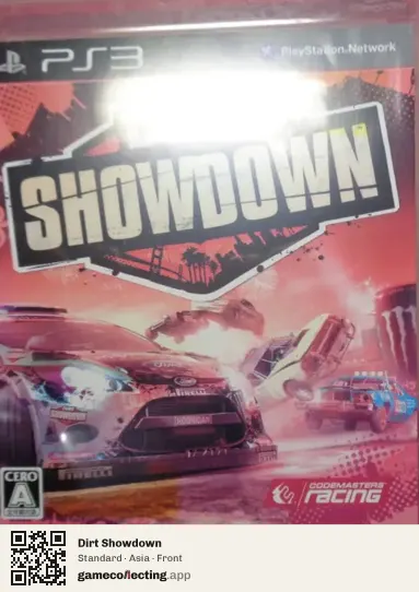Dirt Showdown PlayStation 3, Asia box front