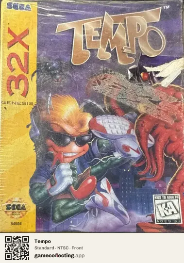 Tempo Sega 32X, NTSC box front