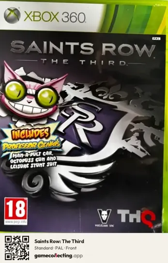 Saints Row: The Third Xbox 360, PAL box front