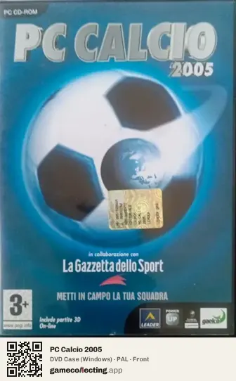 PC Calcio 2005 Computer, PAL box front