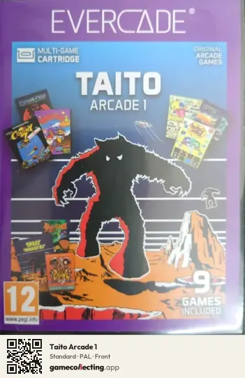 Taito Arcade 1 Evercade, PAL box front