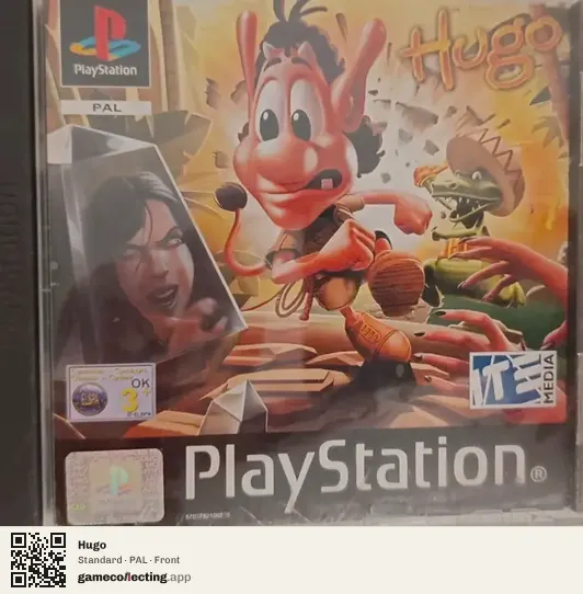 Hugo PlayStation, PAL box front