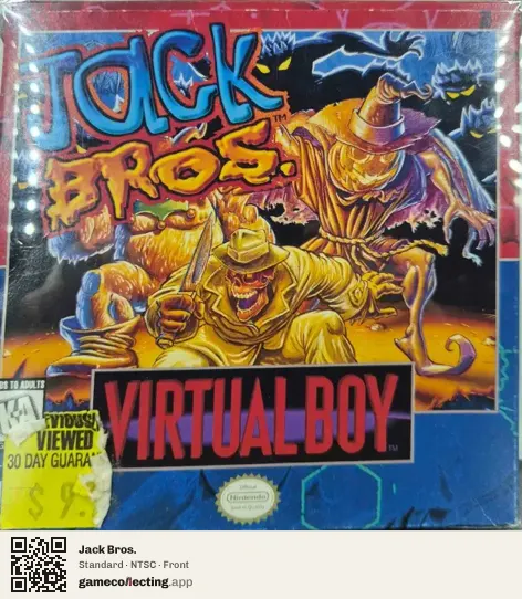 Jack Bros. Virtual Boy, NTSC box front