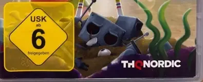 SpongeBob SquarePants: Battle for Bikini Bottom: Rehydrated, the USK square on its front