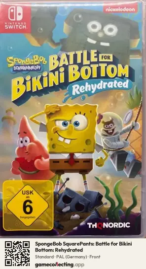 SpongeBob SquarePants: Battle for Bikini Bottom: Rehydrated Nintendo Switch, Germany box front